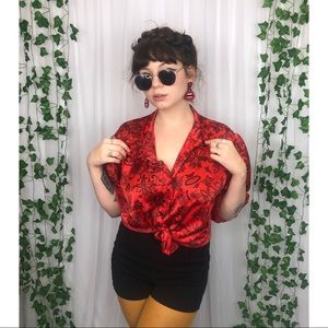 Vintage glam button down